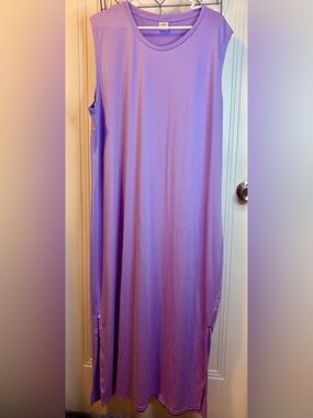 Essentials Lavender Crew Neck Dress